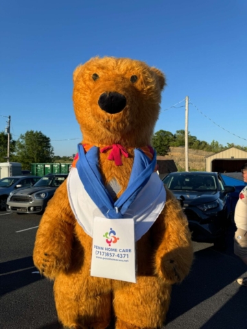 a bear mascot